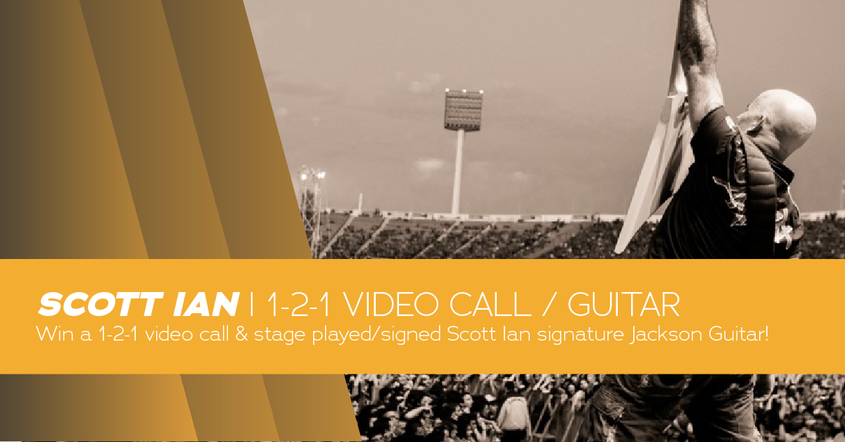 SCOTT IAN!! 1-2-1 Video call plus a stage played & signed Jackson guitar!
